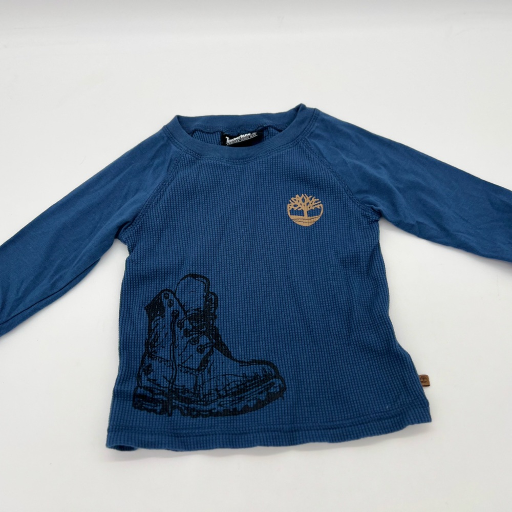 Baby Boy Timberland Long Sleeve  T Shirt 12 Months Blue